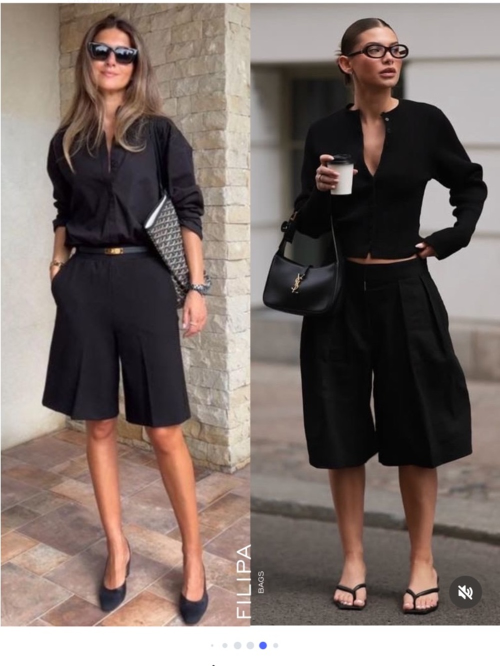 💄NEW Massimo Dutti Black 100% Linen Tailored Bermudas US 4